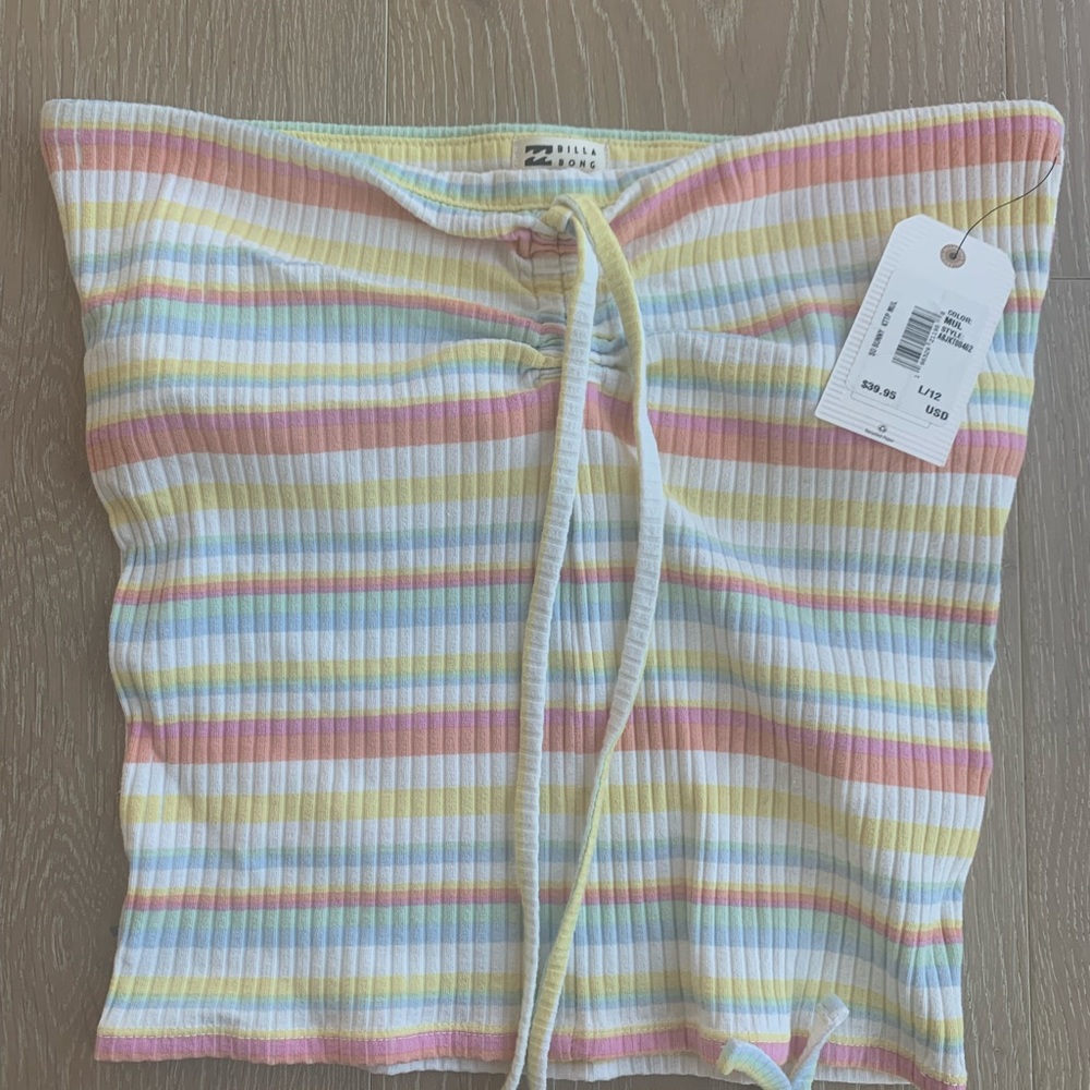 Billabong Striped Halter Top